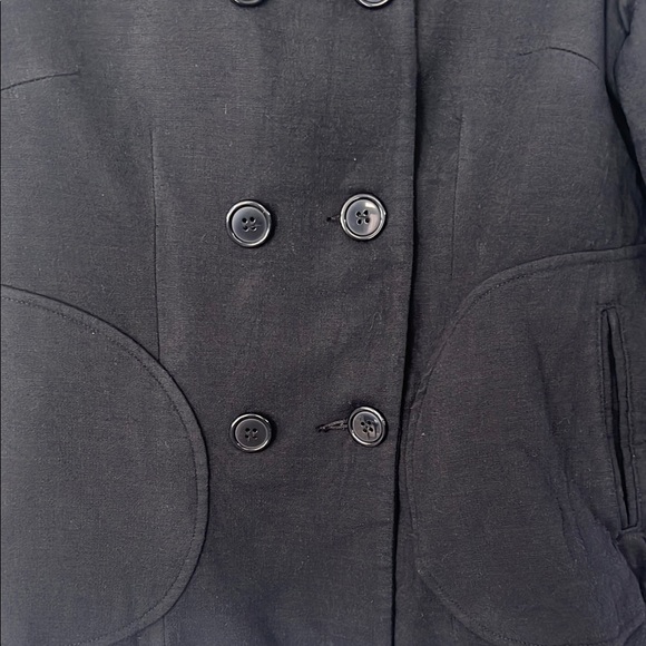Campaigne Black Button Up Women’s Jacket - Picture 3 of 6